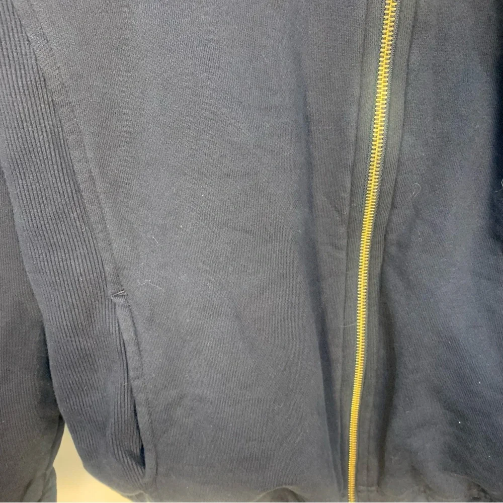 Escada Sport Front Zipper Logo Embroidered Sweatshirt Jacket Drawstring - Picture 6 of 11